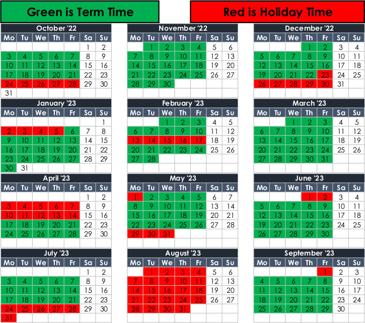 Term Dates ’23